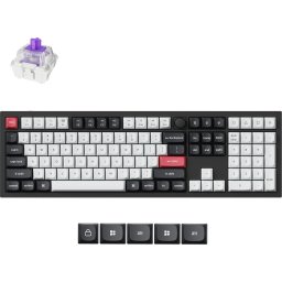Безжична механичка клавиатура Keychron Q6 HE QMK Gateron Double-Rail Magnetic Switch - Carbon Black