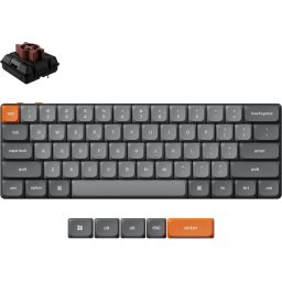 Геймърска Механична клавиатура Keychron K9 Max QMK HS 60% Keychron Milk POM Switch Brown RGB