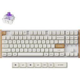Геймърска Механична клавиатура Keychron K8 HE Magnetic Switch - White Special Edition