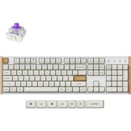 Геймърска безжична Механична клавиатура Keychron K10 HE Magnetic Switch - White Special Edition