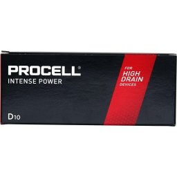 Батерия алкална индустриална LR20 D 10pk опаковка INTENSE PROCELL /цена за 10 бр./
