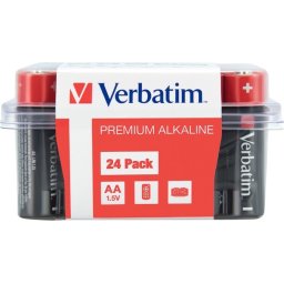 Батерия Verbatim ALKALINE BATTERY AA 24 PACK (BOX)