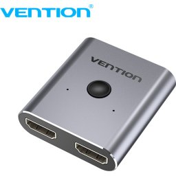 Vention Разклонител превключвател HDMI 2.0 Switcher/Splitter 2-Port Bi-Direction - Silver Aluminium - AFUH0