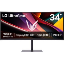 Монитор LG UltraGear 34G630A-B - 34" WQHD 21:9 VA 240Hz, Curved 1500R