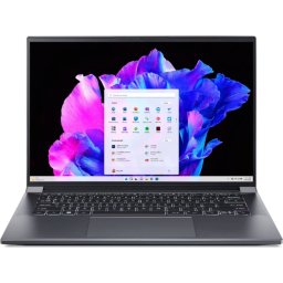 Лаптоп Acer Swift X 14 SFX14-71G-75L8 - Intel Core i7-13700H, 14.5" 2.8K OLED 120Hz, GeForce RTX 4050, 16GB RAM, Windows 11