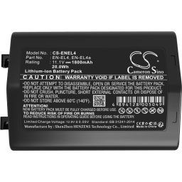 Батерия за апарат NIKON (EN-EL4) LiIon 11.1V 1800mAh Cameron Sino