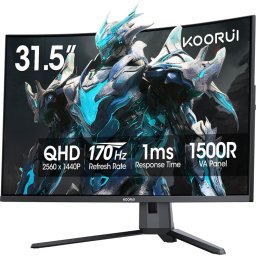 Монитор KOORUI G3221SC - 32" QHD VA 170Hz, Curved 1500R