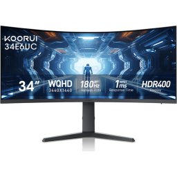 Монитор KOORUI 34E6UC - 34" UWQHD VA 165Hz, Curved 1000R