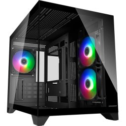 COUGAR FV150 Mini RGB PC Case, Mid tower, Black