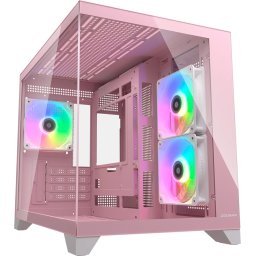COUGAR FV150 Mini RGB PC Case, Mid tower, Pink