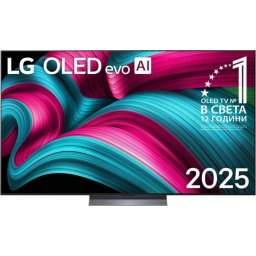 Телевизор LG OLED77C51LA, 75" UHD OLED evo, 4K (3840 x 2160), DVB-C/T2/S2, Full Cinema Screnn, Alpha 9 AI 4K Gen8, 120Hz Native