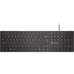 Клавиатура Natec Keyboard Herring Glow US, Black, Slim