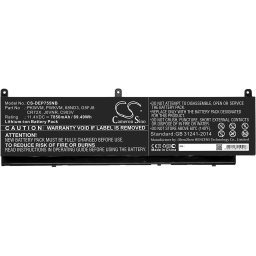 Батерия за лаптоп DELL Precision 7550 68ND3, J0VNR LiIon 11,4V 7850mAh CAMERON SINO