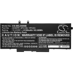 Батерия за лаптоп DELL Latitude 14 5410, Latitude 15 5511 3HWPP 15.2V 4150mAh CAMERON SINO