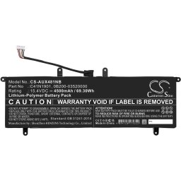 Батерия за лаптоп ASUS ZenBook 14 UX481F, ZenBook Duo UX481FA, C41N1901 LiPo 15.4V 4500 mAh CAMERON SINO