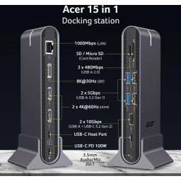 Докинг станция Acer Type C Universal docking station 15in1