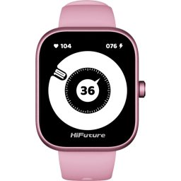 Часовник HiFuture Lume Pro Pink, 1.85 " AMOLED, Always on Display, Powered by Dual Core, Aerospace-Grade Ultra Light Aluminum Fr