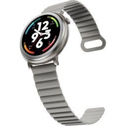 Часовник HiFuture Aurora Silver, 1.43" AMOLED, 466*466, Powered by Dual Core & Syntra AI, Bluetooth Call, IP68 Waterproof, 24/