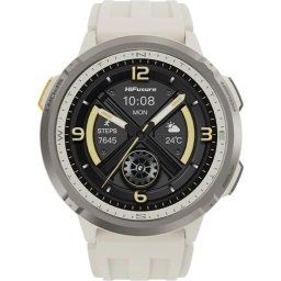 Часовник HiFuture MIX3 Latte, 1.43" AMOLED, 466*466, Powered by Dual Core & Syntra AI, Bluetooth Call, 3ATM Waterproof, Compass