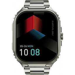 Часовник HiFuture Ultra 3 Pro Silver, 2.04" IPS, 368x448, Bluetooth Call, IP68 Waterproof, 24/7 True Heart Rate & Blood Oxygen S