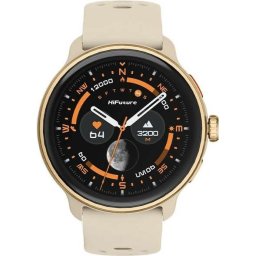 Часовник HiFuture Vela Latte, 1.43" AMOLED, GPS +Compass + Altimeter, 466*466, Support Local Music(100M Space), Support AI Coach