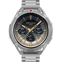 Часовник HiFuture Active Silver, *1.43" AMOLED, Dual Band GPS +Compass + Altimeter 466*466, Powered by Dual Core & Syntra AI, B