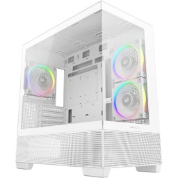 Кутия DeepCool CG380 3F WH - 3 ARGB Fans, USB-C, mATX