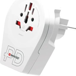 Адаптер SKROSS World to Europe 1500295E, USB, Бял