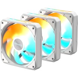 Комплект вентилатори 3-Pack GIGABYTE AORUS EZ CHAIN FAN 120 ICE, 120x120x25mm ARGB