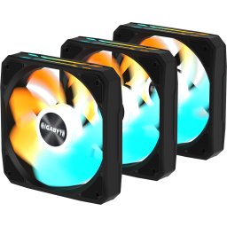 Комплект вентилатори 3-Pack GIGABYTE AORUS EZ CHAIN RVS FAN 120 - 120x120x25mm ARGB