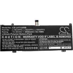 Батерия за лаптоп LENOVO ThinkBook 13S-20R9005GSB, ThinkBook 14s-0RS002CAU L18C4PF0 15.36V 2850 mAh CAMERON SINO