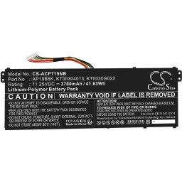 Батерия за лаптоп ACER Aspire 3 A314-22-A1YY, Aspire 5 A514-53-58BG AP18C4K LiPo 11,25V 3700 mAh CAMERON SINO