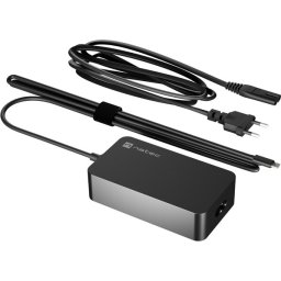 Адаптер Natec Laptop Charger Grayling GAN USB-C 65W
