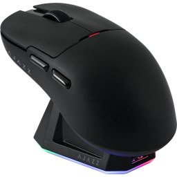 Ajazz професионална геймърска мишка AJ159P MC - Wireless Gaming Mouse - 1K, Magnetic Charging Dock, Black