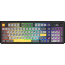 Ajazz геймърска механична клавиатура AK980 V2 - Gift Switch [Linear] US, Black, Gray
