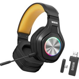 Marvo безжични геймърски слушалки Pulz 80W, Bluetooth