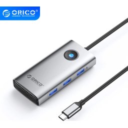 Orico докинг станция Docking Station Type-C - PW11-6P-GY-EP - HDMI x 1, USB-C x 1, USB3.0 x 3, USB-C PD100W x 1