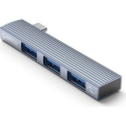 Orico хъб USB3.0/2.0 HUB 3 port TYPE C, Aluminum - AH-W13-GY