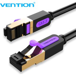 Vention Кабел LAN SSTP Cat.7 Patch Cable - 2M Black 10Gbps - ICDBH