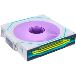 Вентилатор Lian Li UNI FAN SL-INF Wireless ARGB PWM - 120 mm Бял