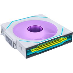 Вентилатор Lian Li UNI FAN SL-INF Wireless ARGB PWM - Reverse Blade, 120 mm Бял