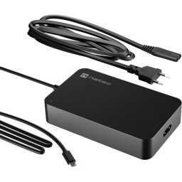 Адаптер Natec Grayling Laptop Charger, 90W, USB-C for laptops, tablets, phones