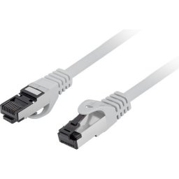 Кабел Lanberg patch cord CAT.8.1 S/FTP LSZH CU 1m, grey