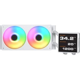 COUGAR Poseidon Vistek Pro ARGB 240 AiO Liquid Watercooling - White