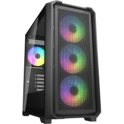 COUGAR MX600 Mini V2 RGB PC Case, Mini Tower, Black