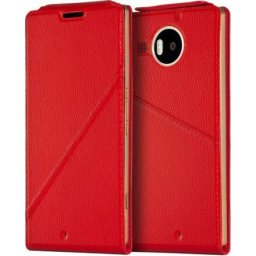 Калъф за телефон Microsoft LUMIA 950XL FLIP COVER RED