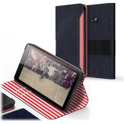 Калъф за телефон Nokia LUMIA 535 FLIP COVER STAR Denim