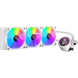 1stPlayer водно охлаждане Water Cooling 360mm - Thunderstorm TS4 360 White - Digital Display, aRGB