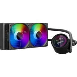 1stPlayer водно охлаждане Water Cooling 240mm - Thunderstorm TS4 240 Black - Digital Display, aRGB