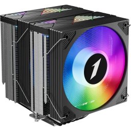 1stPlayer охладител CPU Cooler CRYO CY12LD Black - LGA1851/AM5, Dual-Tower, ARGB